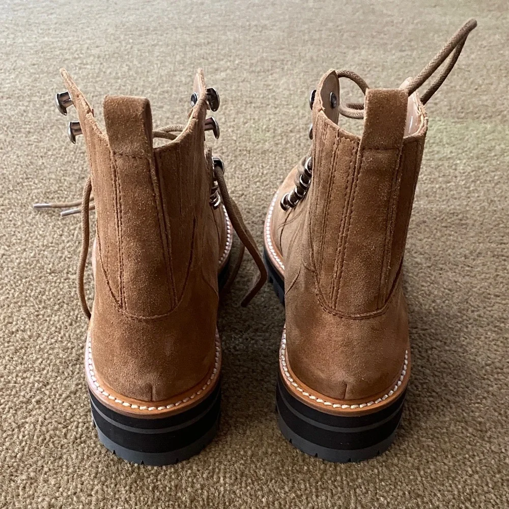 Marc Fisher 7M Izzie Women's Tan Suede Boots NEW no box - Picture 3 of 7